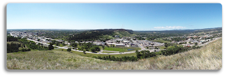 Panorama of Rapid City.  Looking east on left, west on right, south in middle