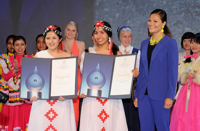 Crown Princess Victoria attended  the presentation of  Stockholm Junior Water Prize .