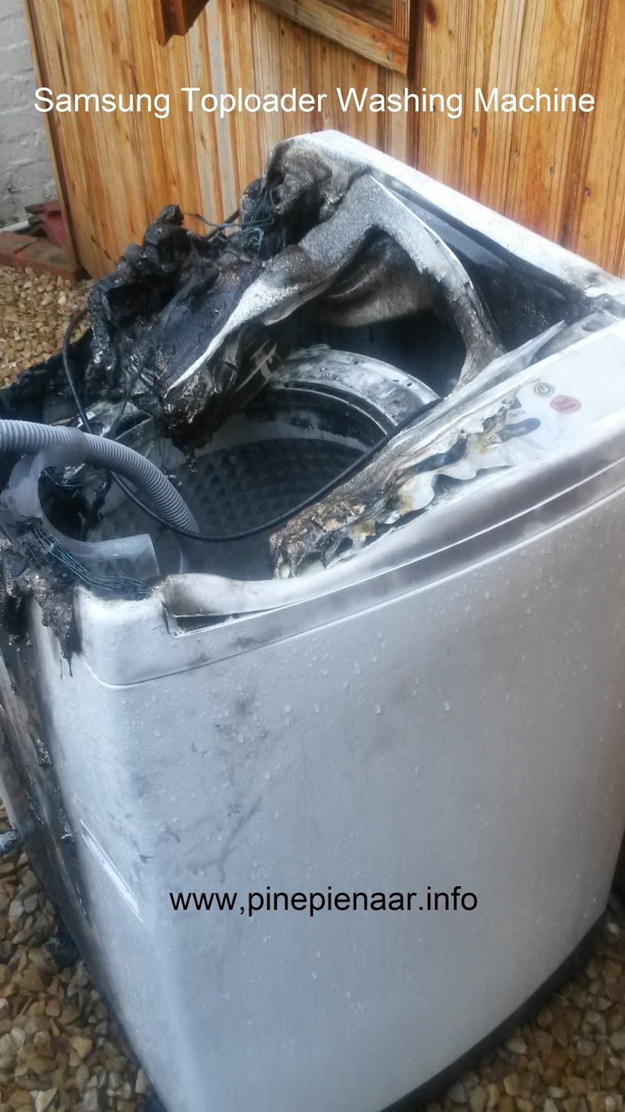 All APPLIANCES_____ Samsung Toploader Washing Machine Burning