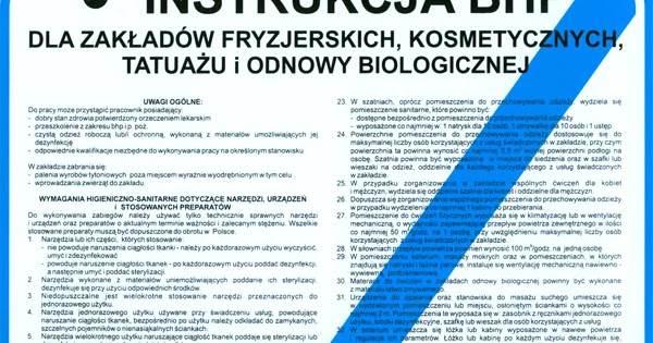 Bhp W Salonie Kosmetycznym Pdf