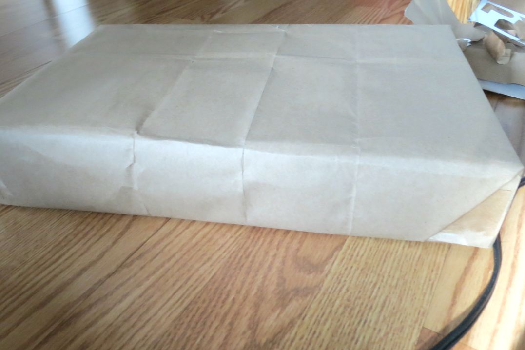 Screwdrivers and Stethoscopes {DIY Gift Wrap} Part 2 Grocery Bag