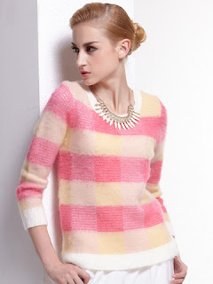 Koleksi terbaru sweater cewek warna pink lucu dan imut