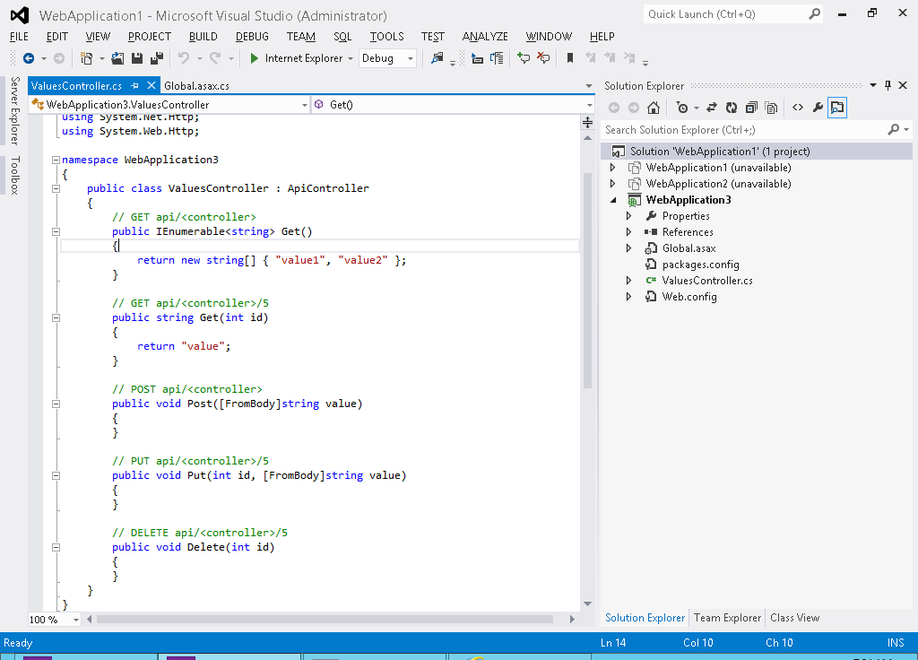 4 TUTORIALS How to create  Api in web forms