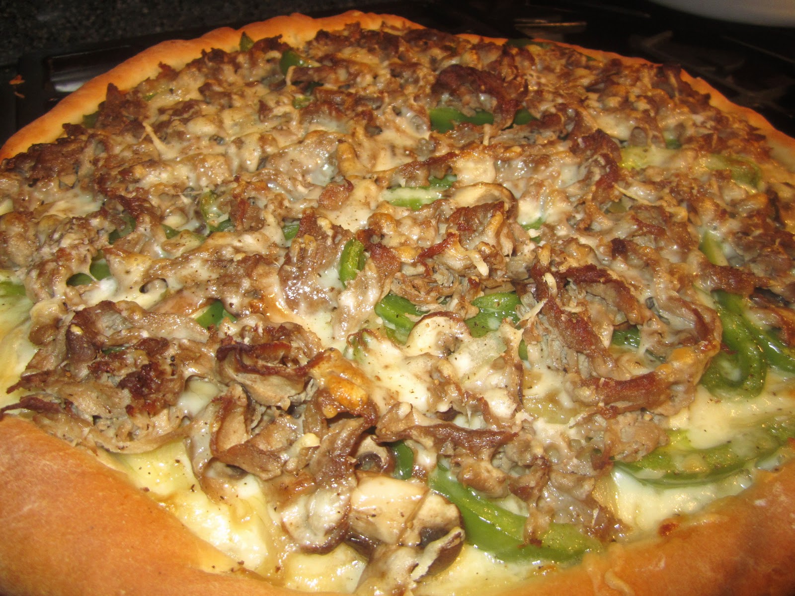 Superbowl Pick Steak Bomb Pizza