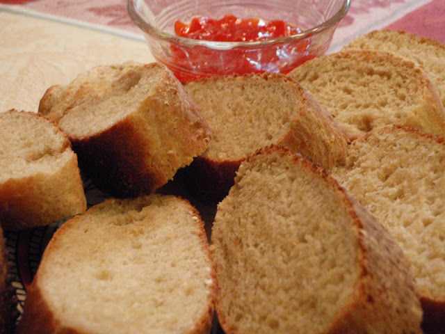 oat bread and home made strawberry jam