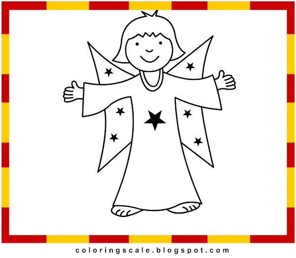 Printable Angel Coloring Pages for Kids