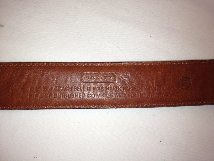 vintage coach belt