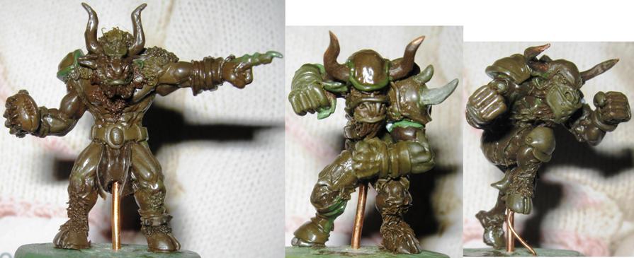 Beast Face Miniatures Beastmen+WIP+15.08.12