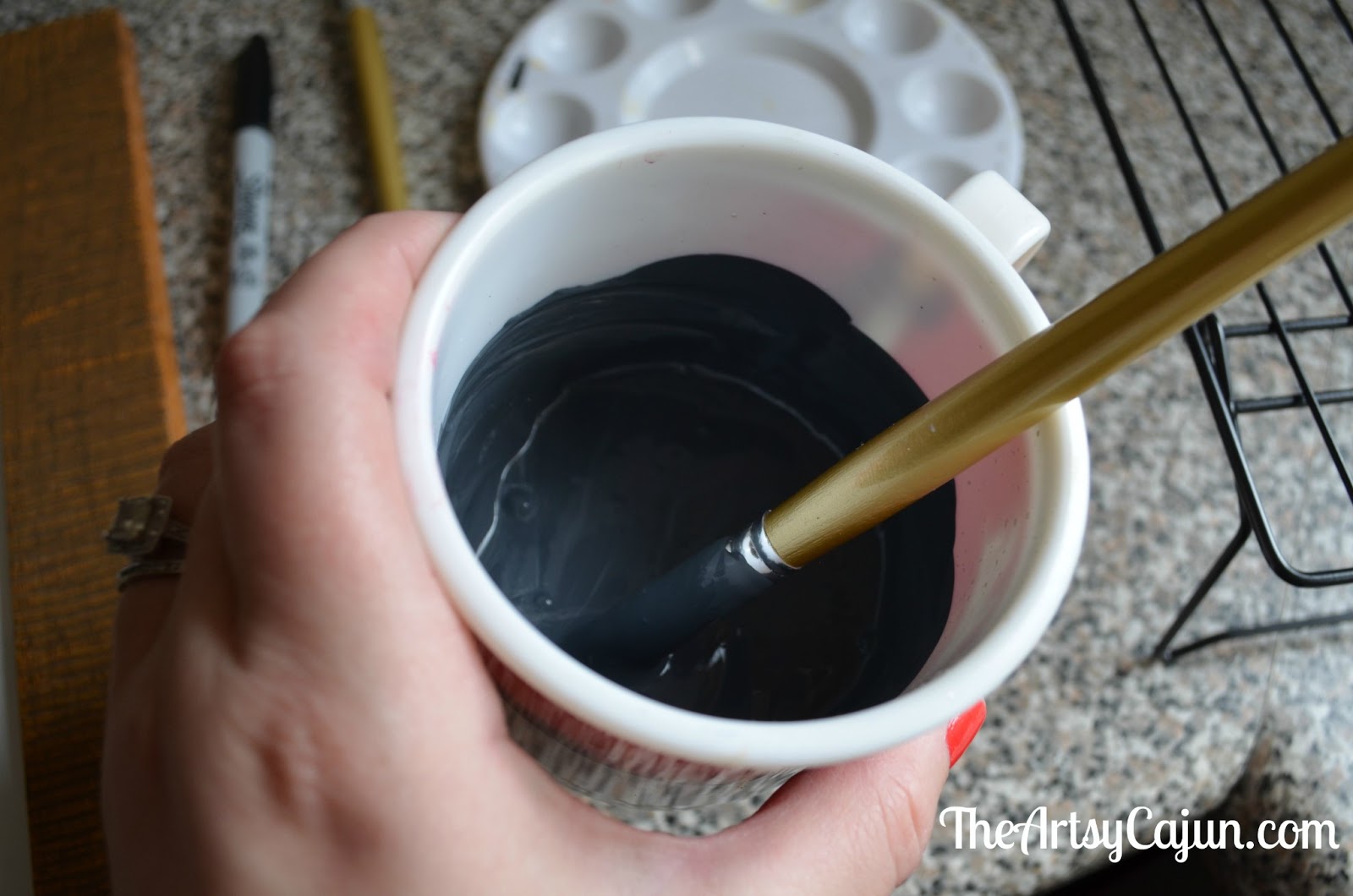 DIY How to make your own chalkboard The Artsy Cajun