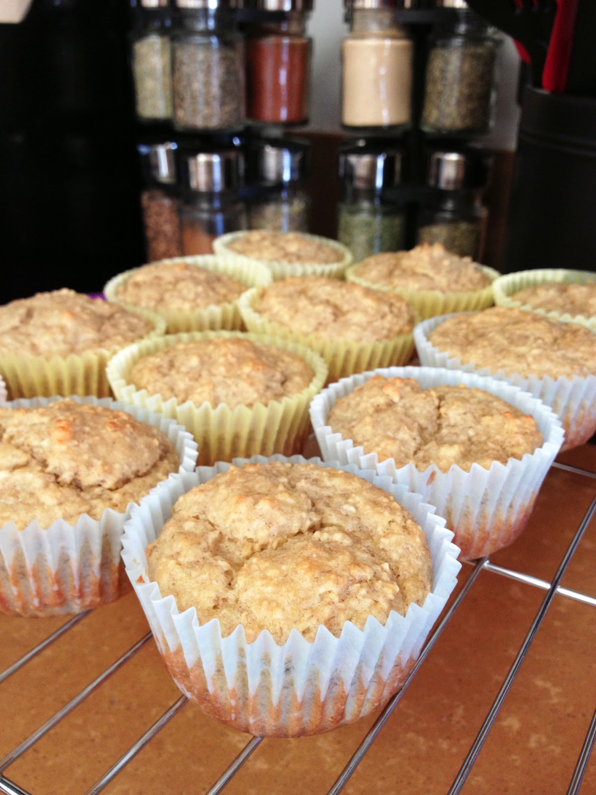 The Adventures of an Air Force Family Oatmeal Banana Muffins (Clean