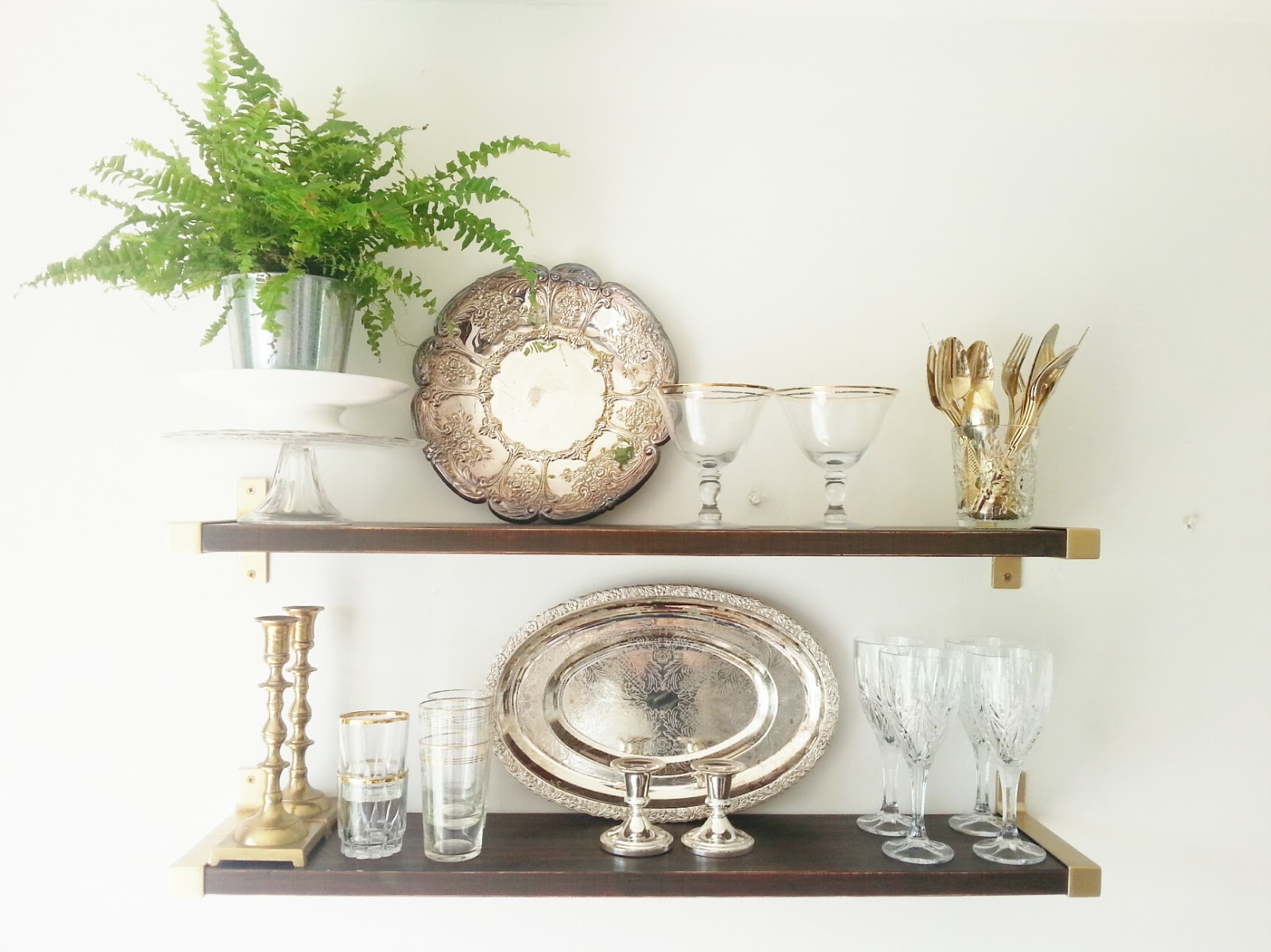 Ikea Ekby Bjarnum shelves...with a twist! Make Do and DIY