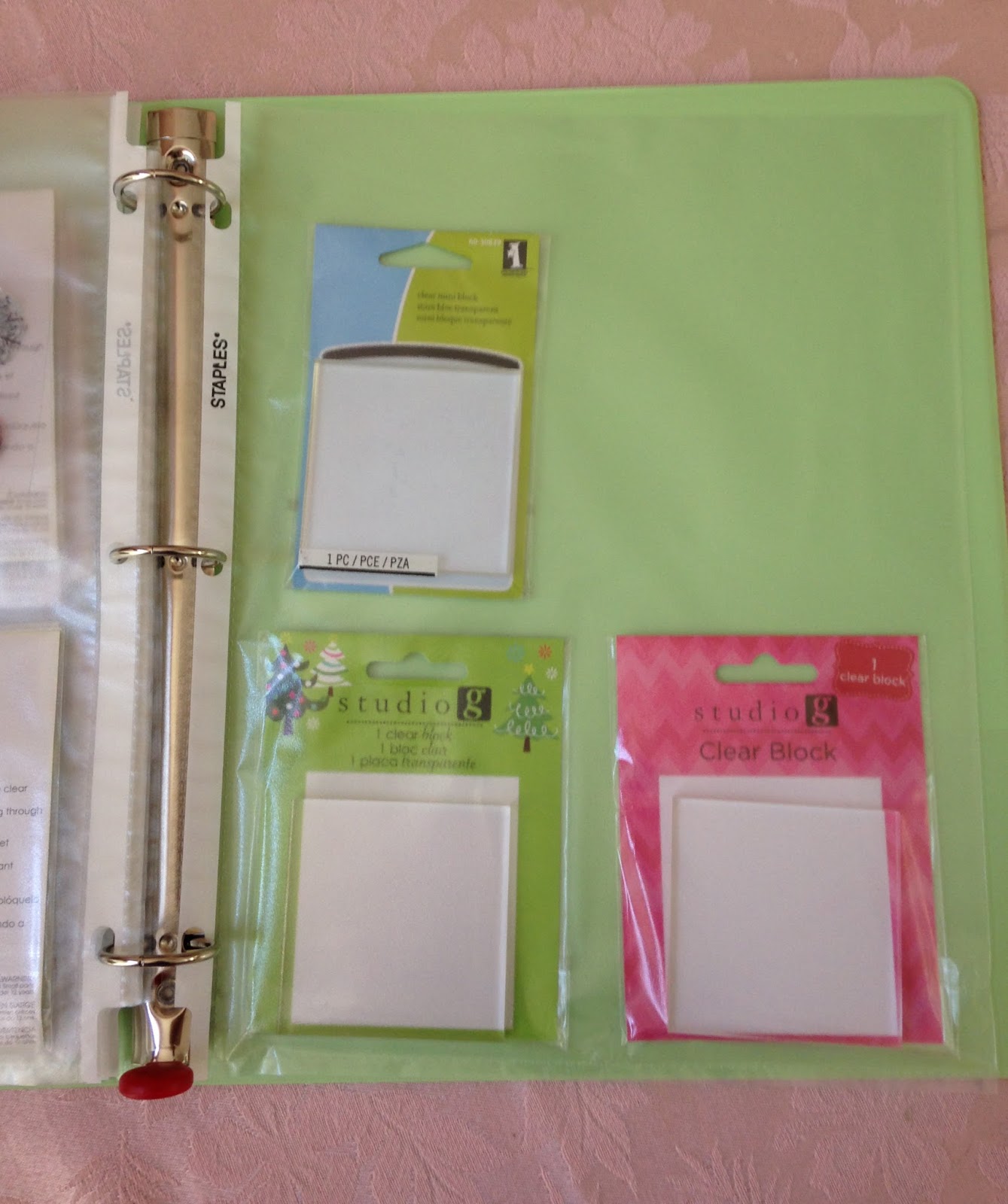 Kraftie Katie DIY Clear Stamp Storage