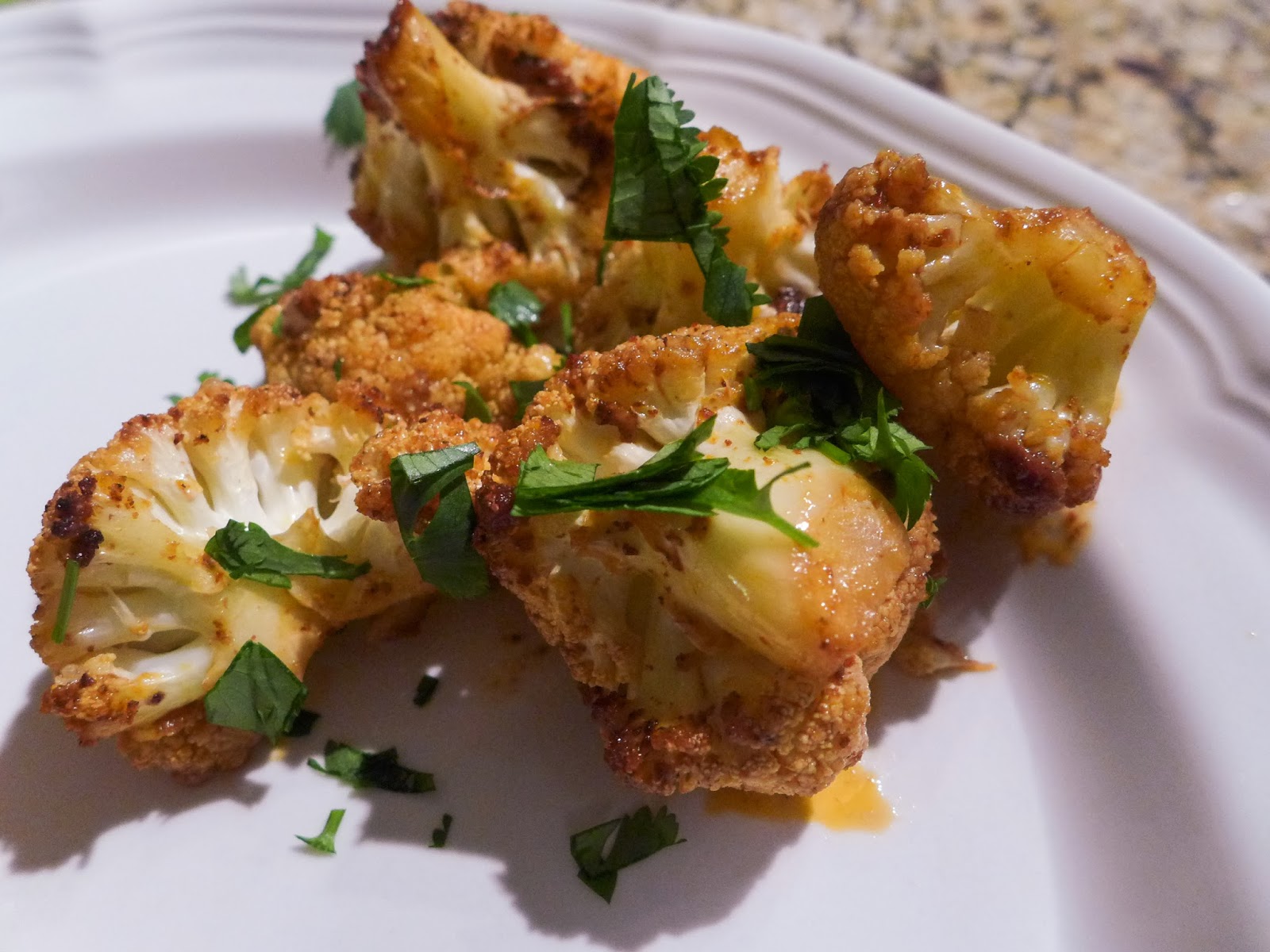 Dimples & Delights Roasted Cauliflower with Lime & Spices