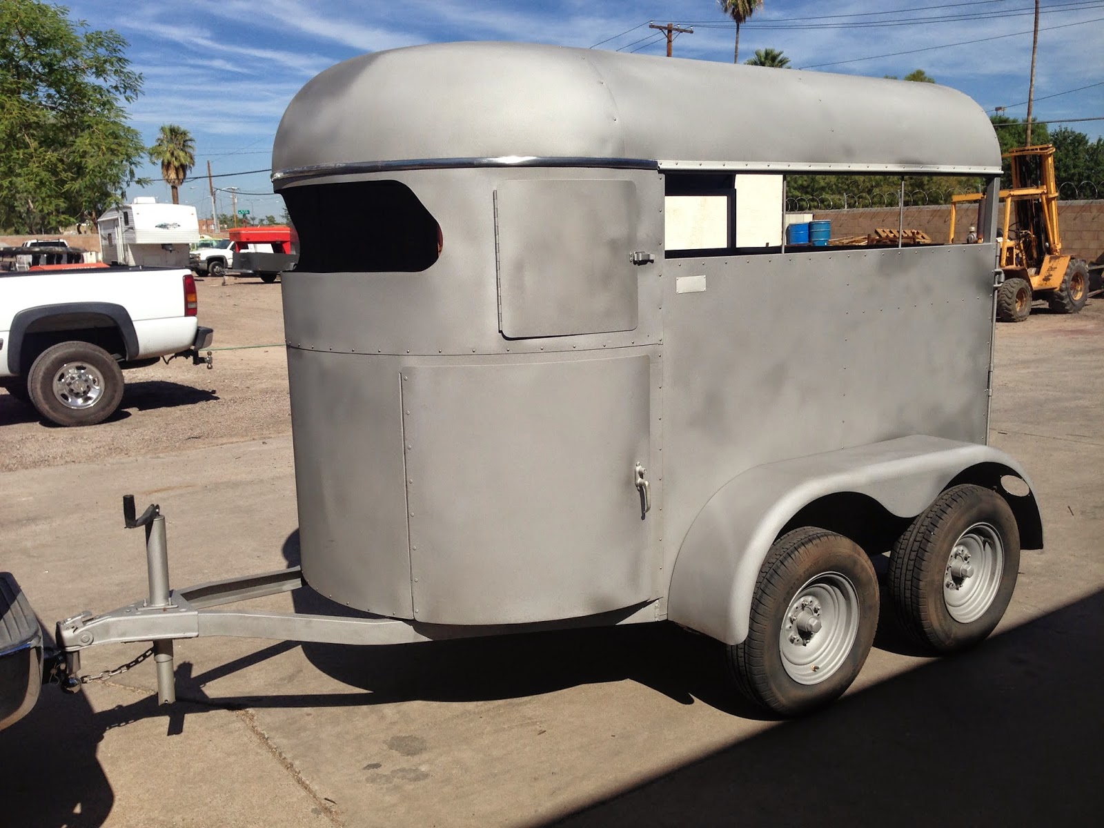 RTW Horse Trailer Restoration. 1963 Dave's Trailer Works, Wrangler Model.