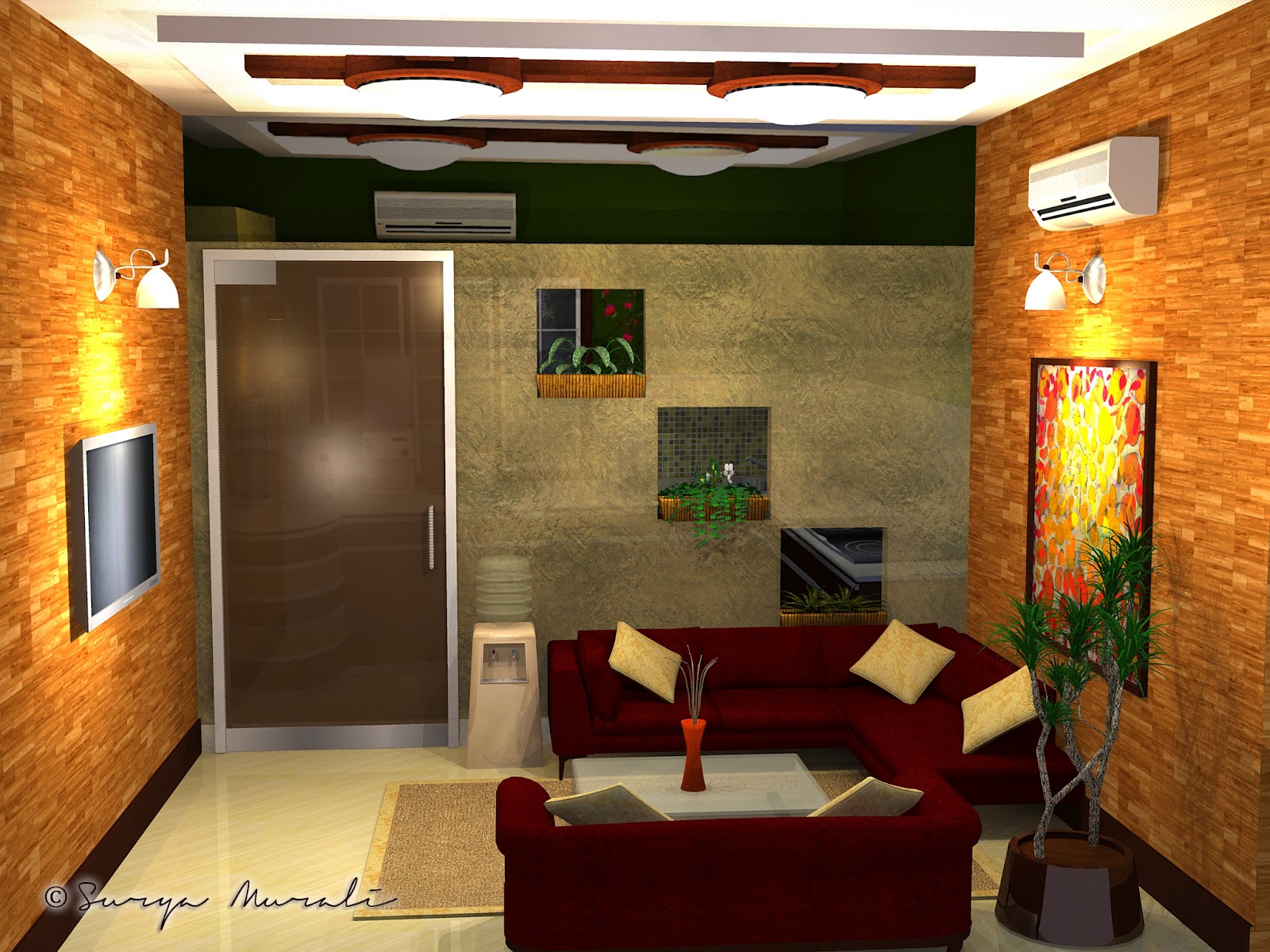 My World in Three Dimensions! Small Office Waiting Room