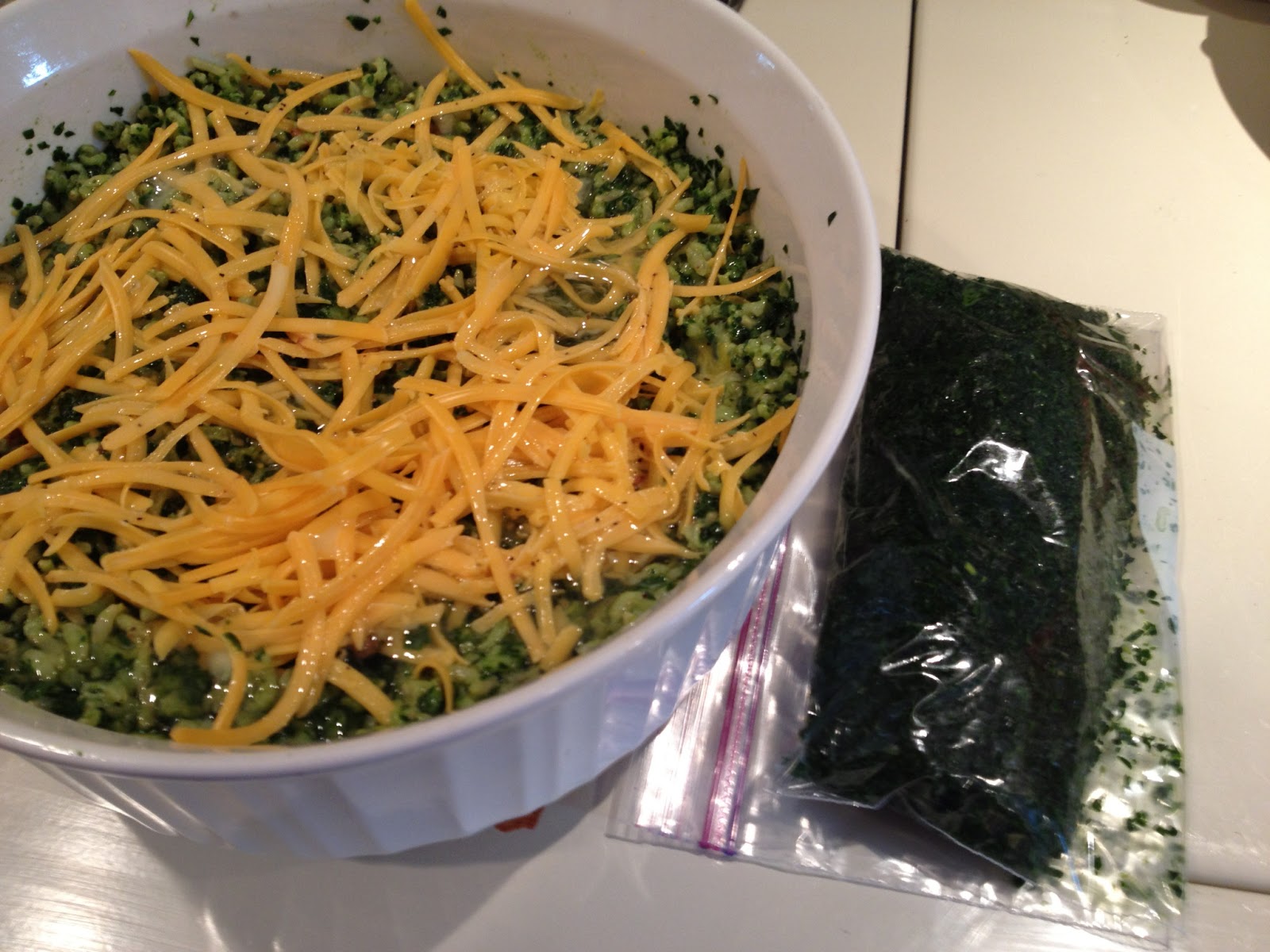 Navigating Domesticity Kale Brown Rice Casserole