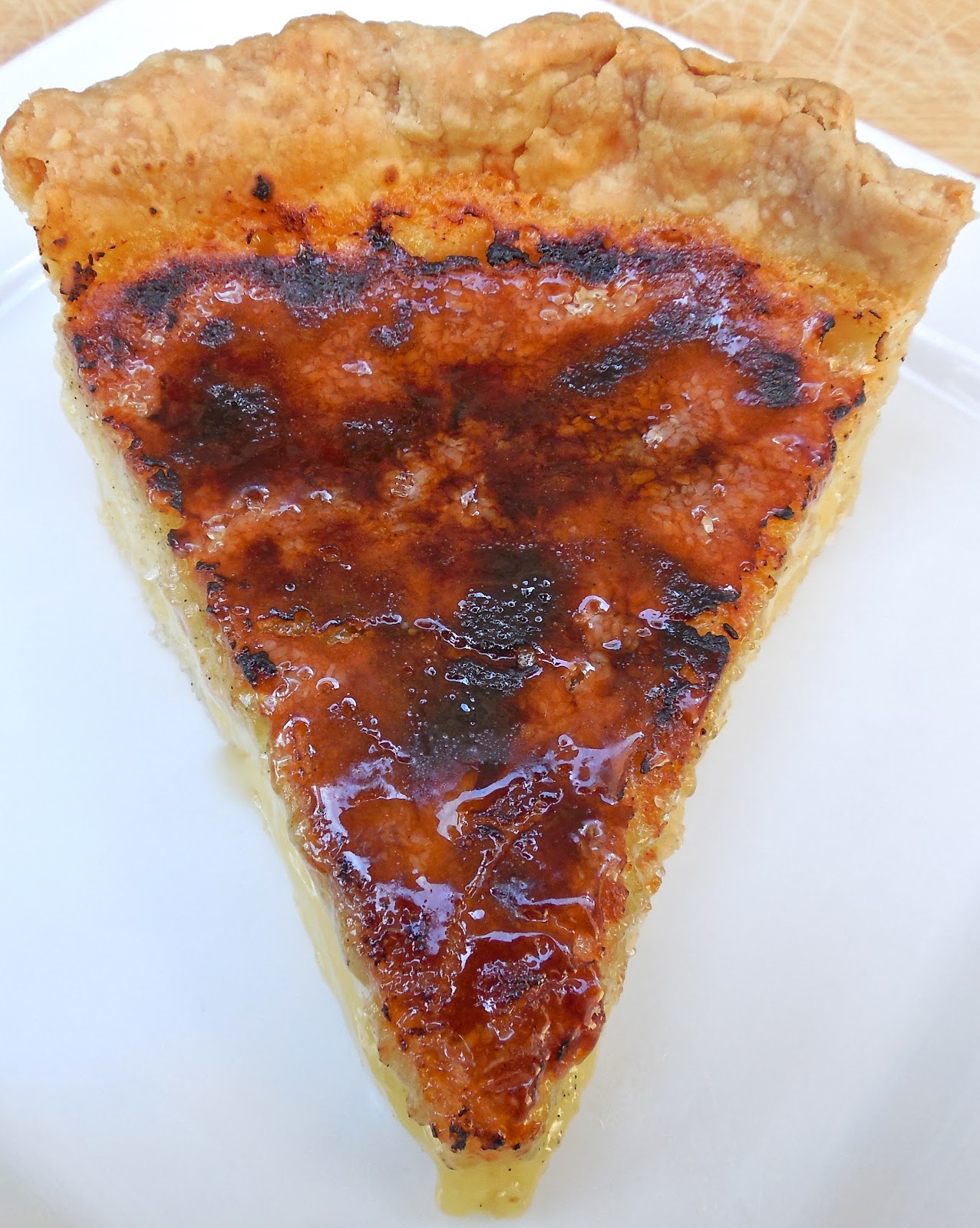 Haute + Heirloom Crème Brûléed Buttermilk Pie with Vanilla Bean Pâte