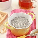 coconut raspberry chia-seed pudding
