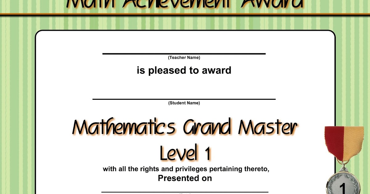 make your own award certificates