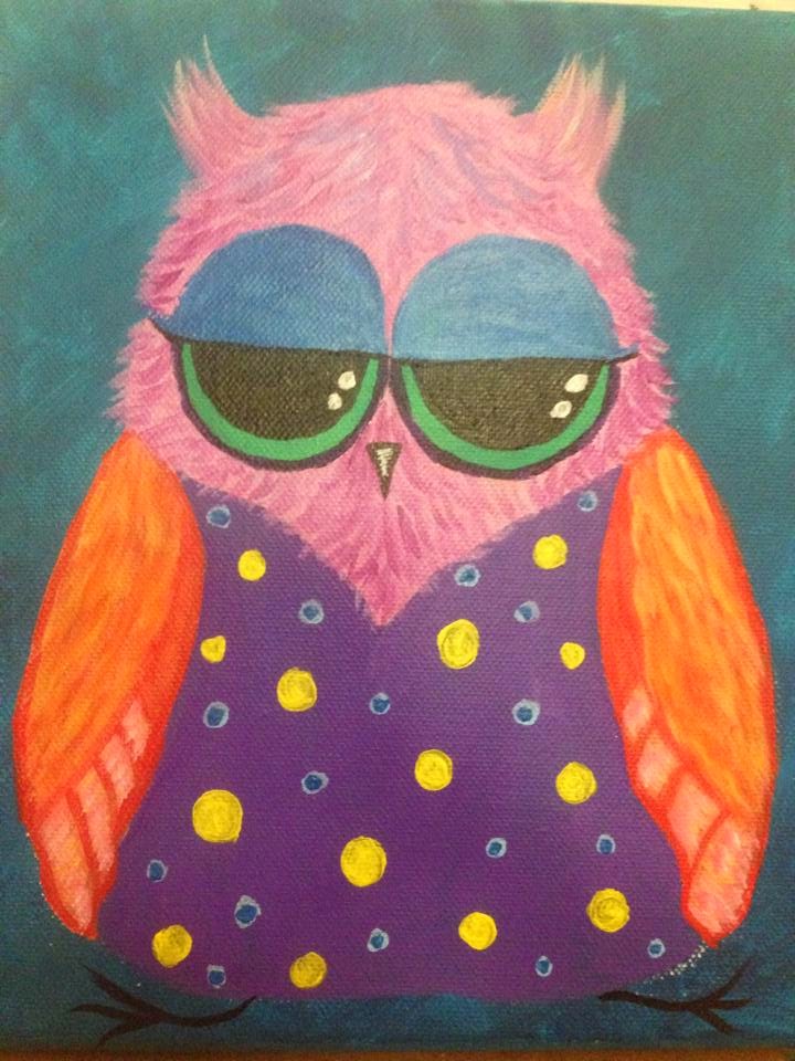 Painting with the Art Sherpa Littlest Hoot online free painting lesson