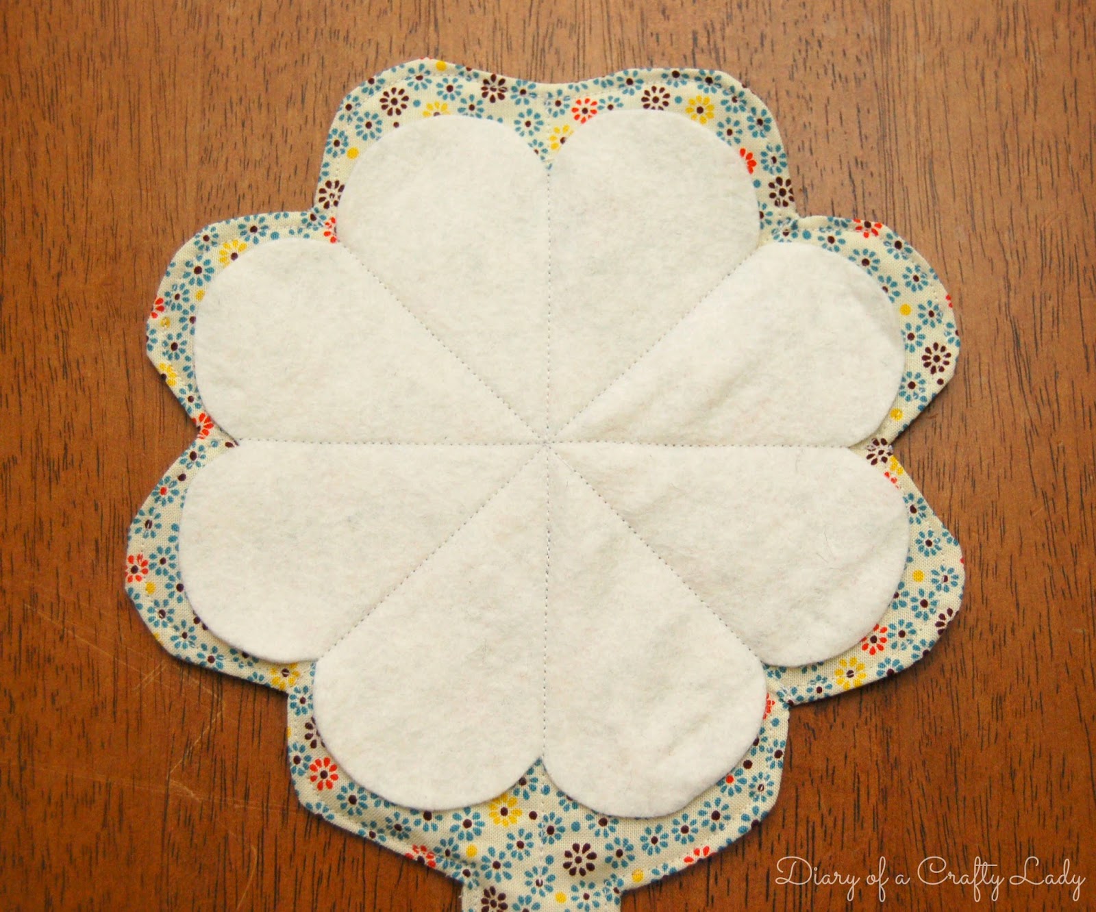 Folded heart shaped needle holder Country living downunder