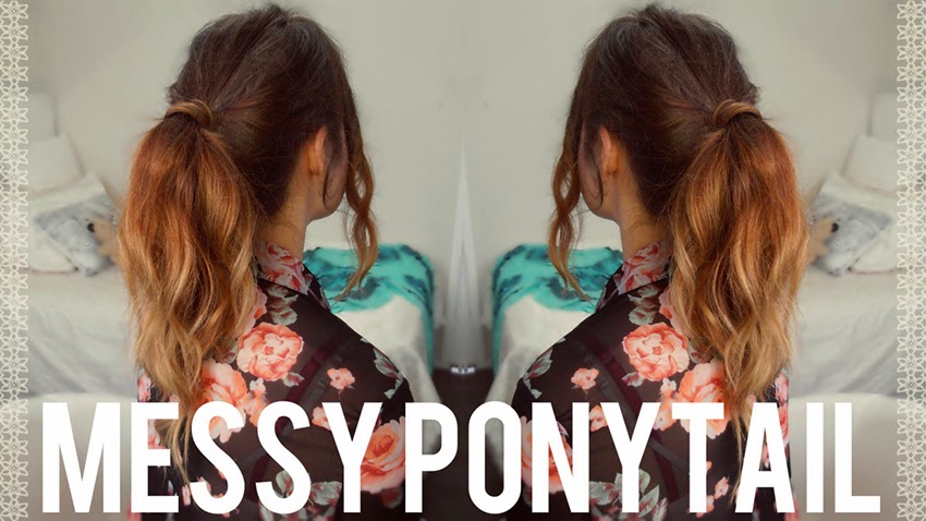 Cloudycoconut Messy Ponytail Tutorial