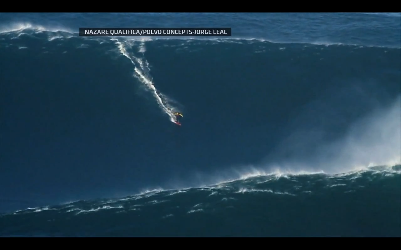 Biggest tsunami surfed