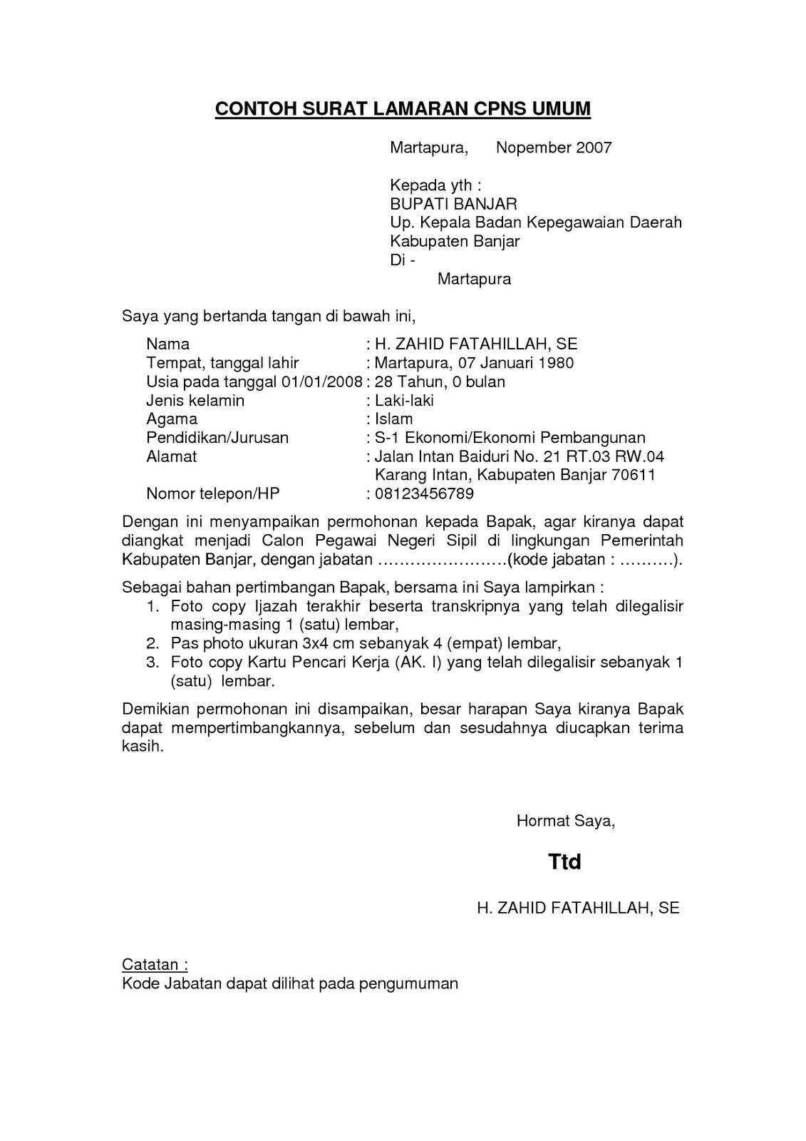 Contoh Surat Lamaran Kerja1131 Contoh Surat Lamaran Kerja1131
