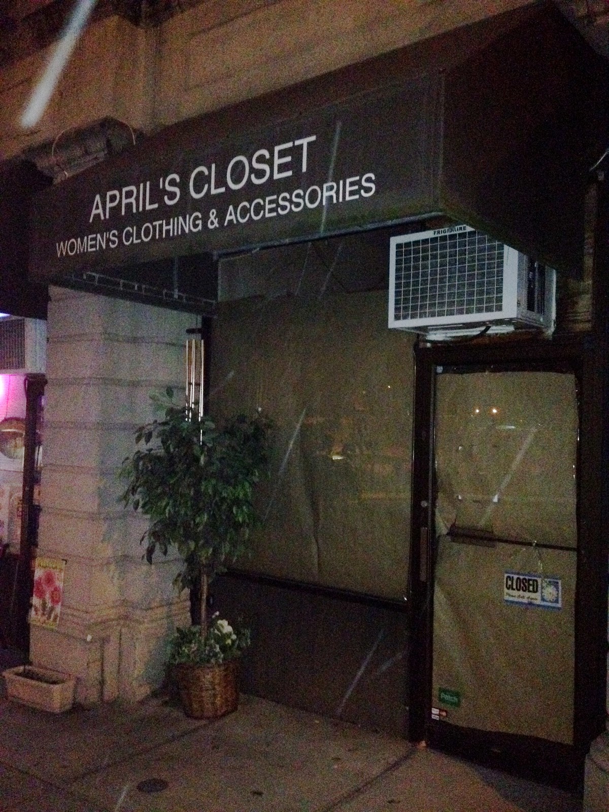 closed down business