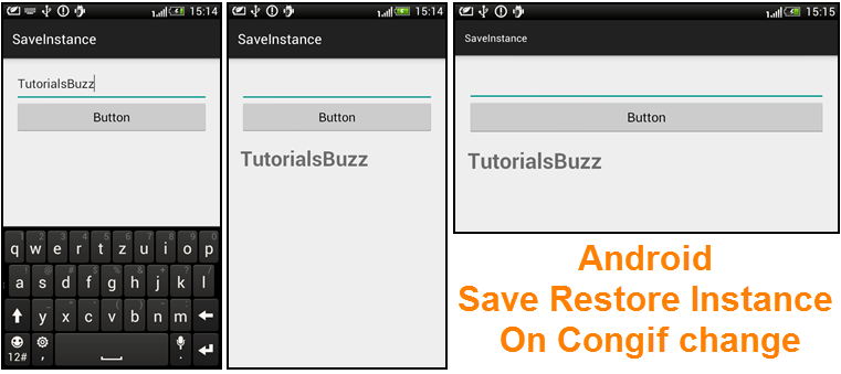 Android Reset Edittext | android save and restore instance on configuration change Android Reset Edittext | android save and restore instance on configuration change