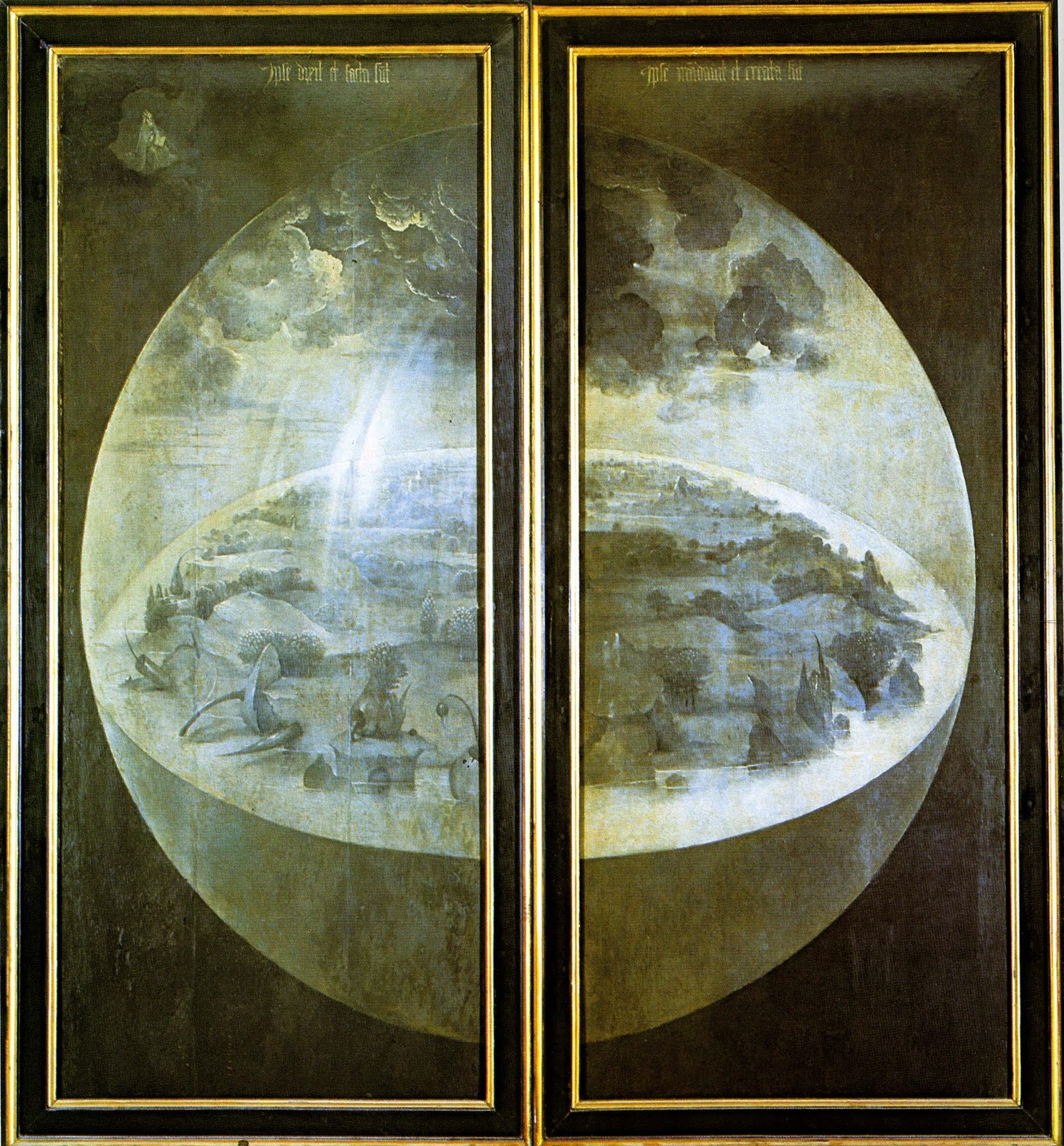 The Garden of Earthly Delights (Exterior) - (triptych painted in oil ...