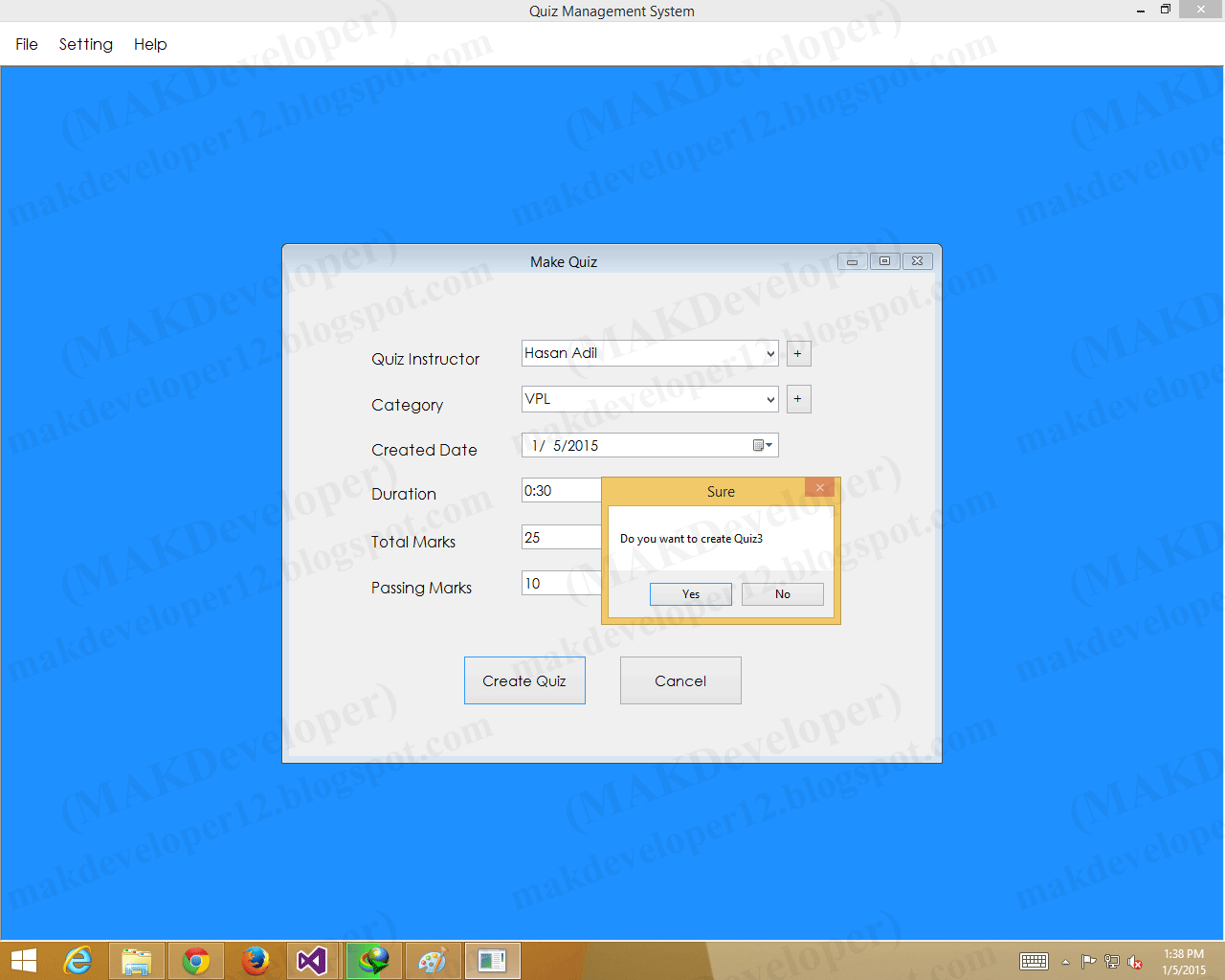 MAK Developer Socket Client/Server Quiz Management System on C