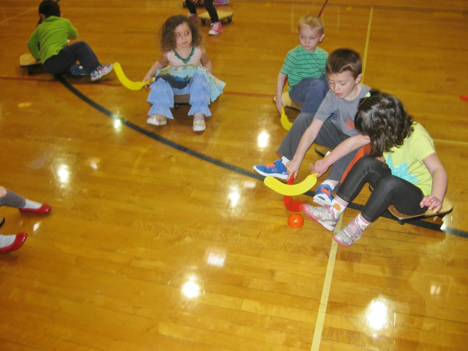 Early Childhood Physical Education Scooter Hockey