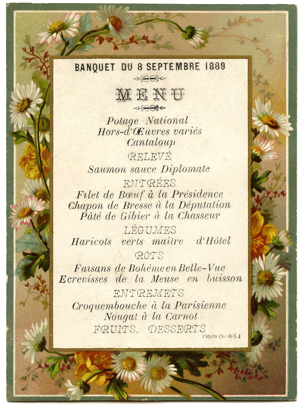 French Menu Graphics