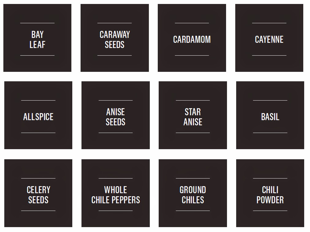 label spice jars