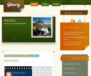 Glory Blogger Template