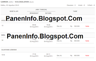 Cara lihat jadwal kereta api dan pesan tiket kereta api online