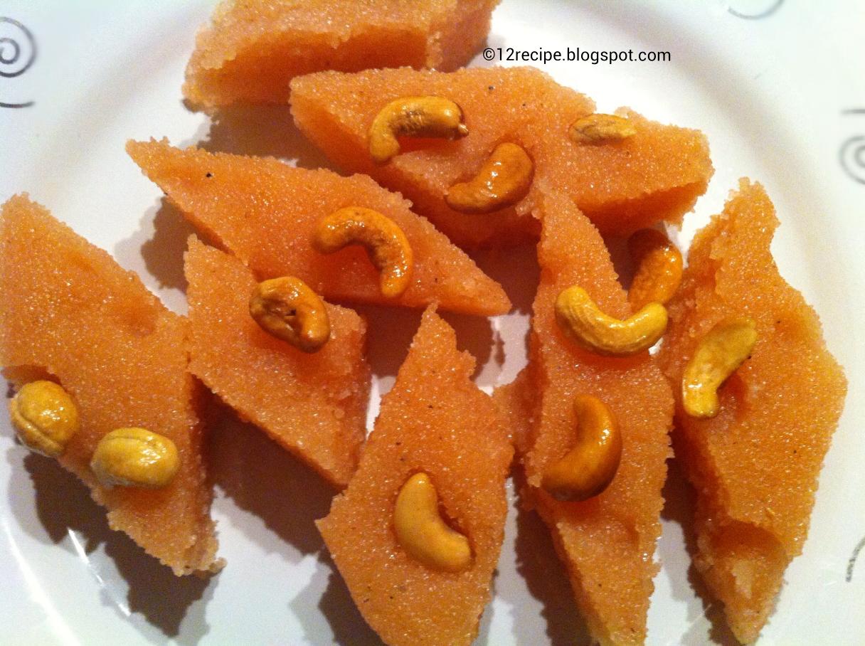 Rava / Semolina Kesari Recipe Book