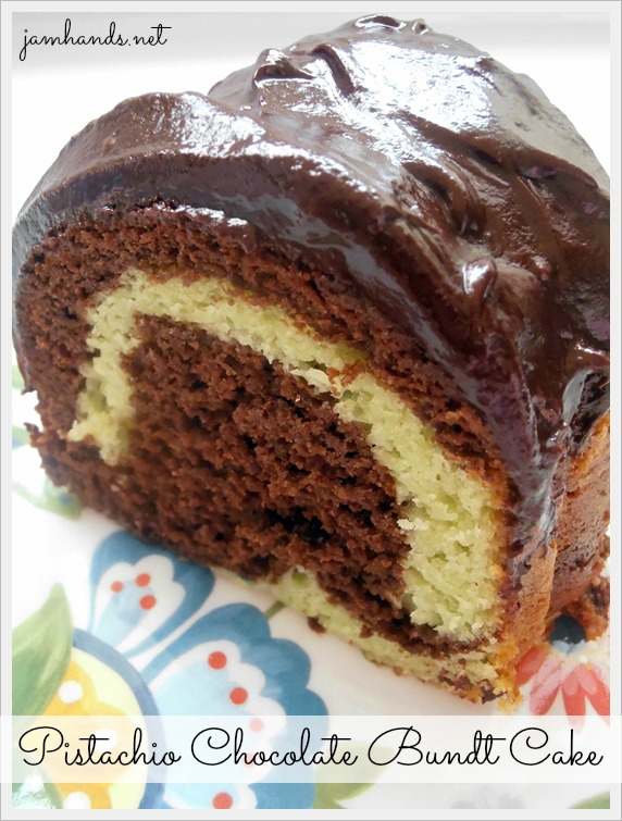 Jam Hands Pistachio Chocolate Bundt Cake