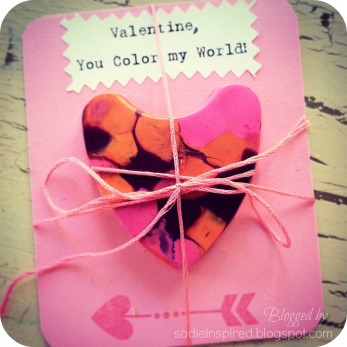 Sadie Inspired DIY Crayon Hearts