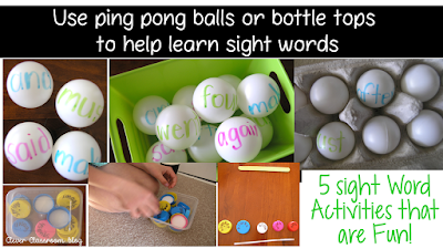 5 Sight Word Activities that are FUN