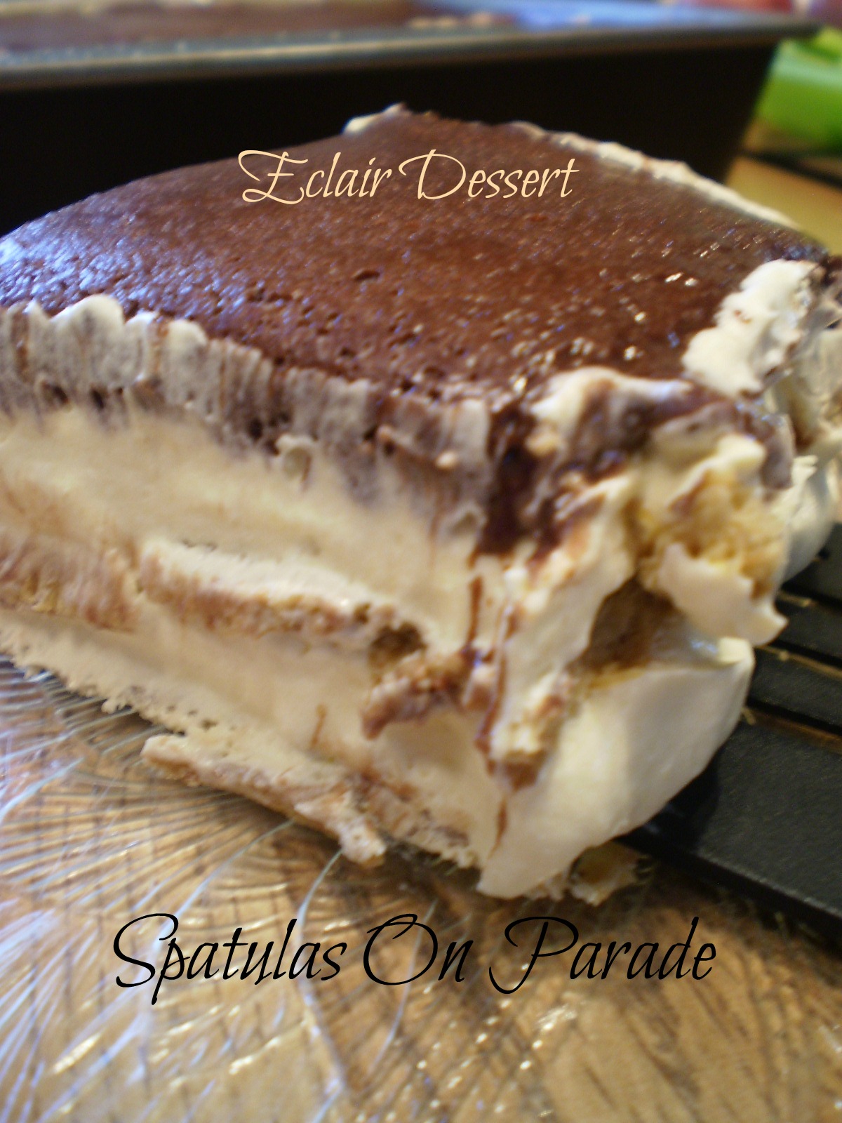 Spatulas On Parade Eclair dessert