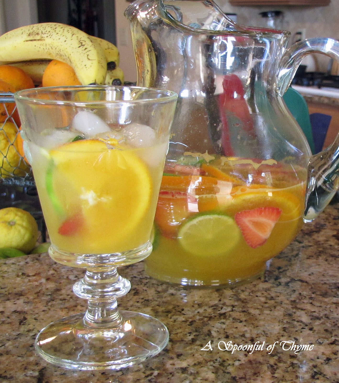 White Wine and Sparkling Cider Sangria