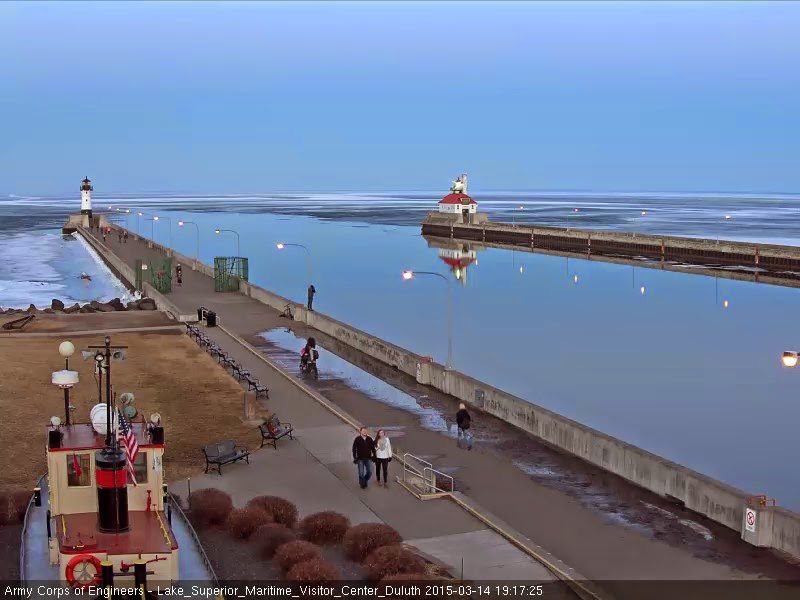 Duluth Harbor Cam Twilight on the Canal