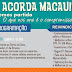 Mobilização popular em Macau nesta Quarta feira 26/06