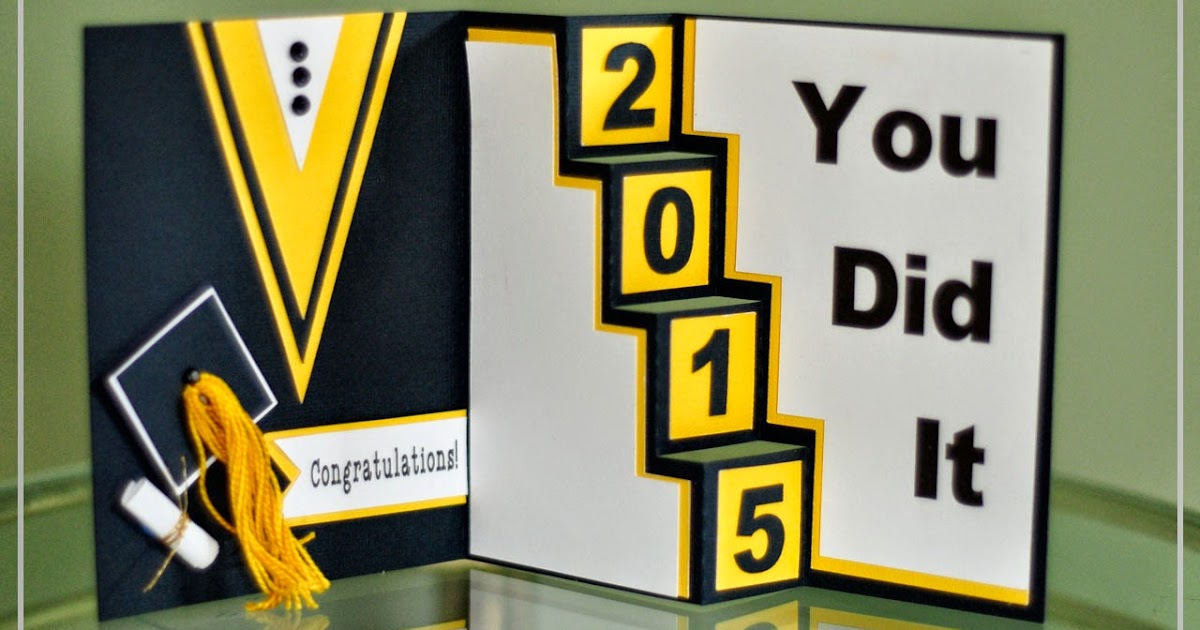 Lorrie's Story Graduation Card with the Cricut Explore