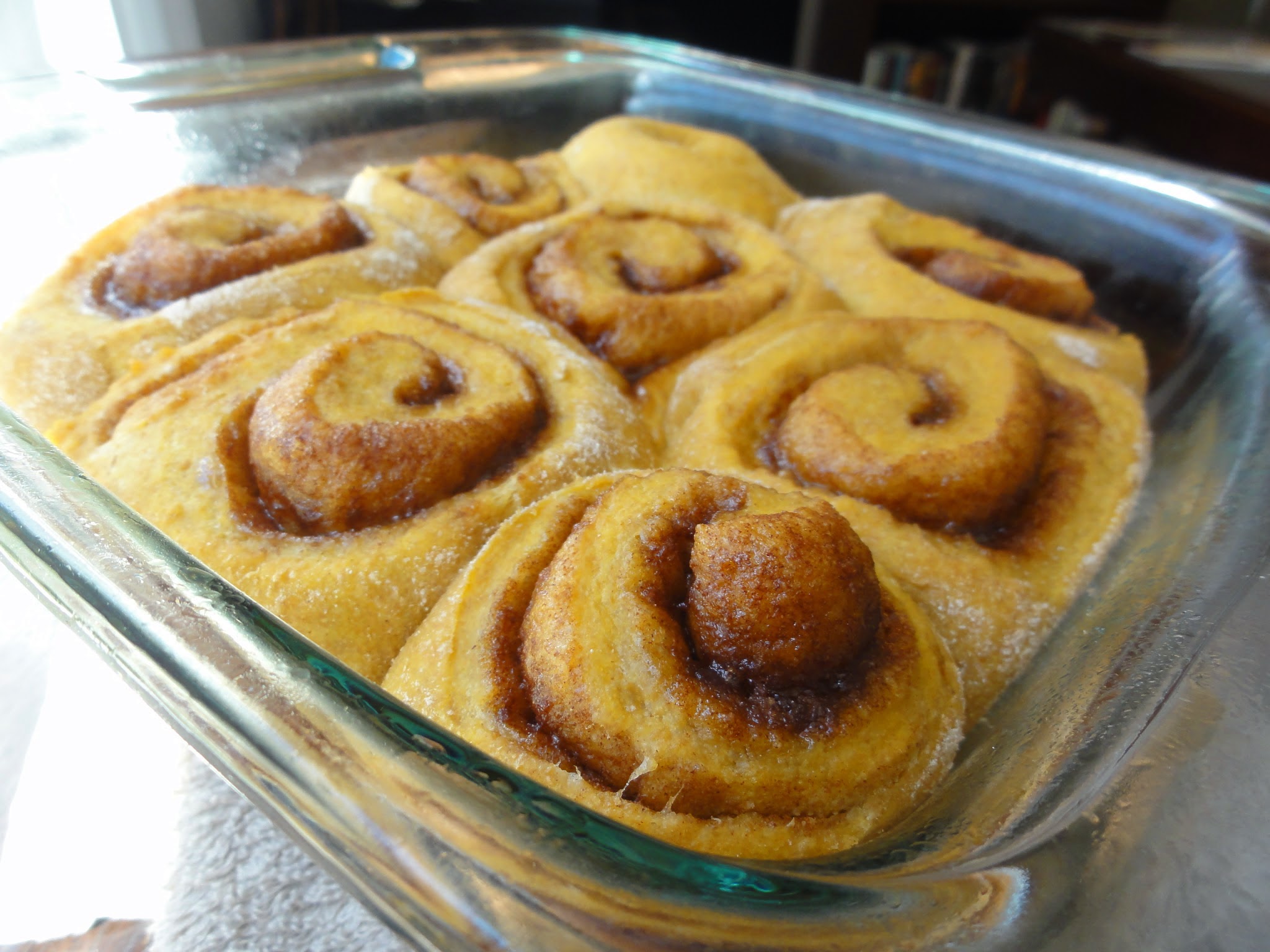The Conscientious Eater Pumpkin Cinnamon Rolls with Candied Pecans...A