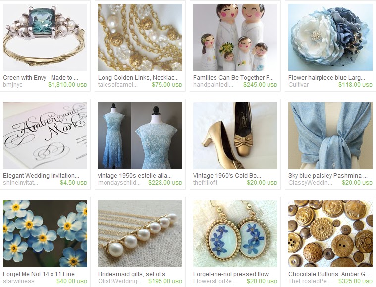 Where Lilacs Bloom: Forget-Me-Not Wedding: Etsy Inspiration Board...