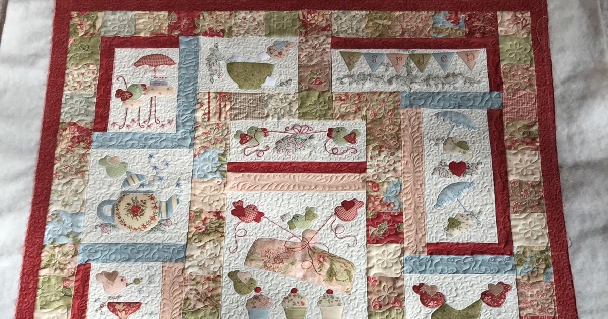 SEW MUCH TO QUILT GARDEN PARTY FINISHED AND QUILTED