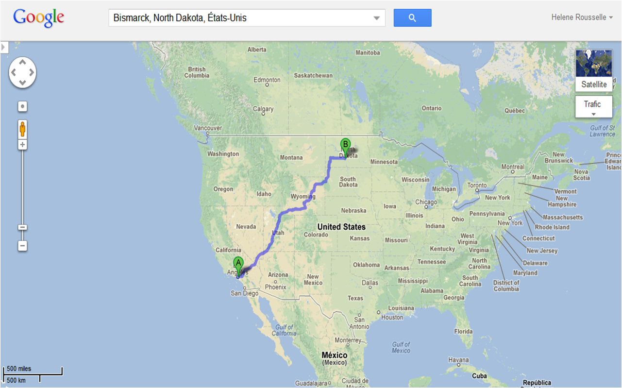 Street map Bismarck North Dakota